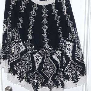 Plus Size Blue Skirt 1X